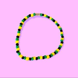 indie glass bead bracelet/anklet!